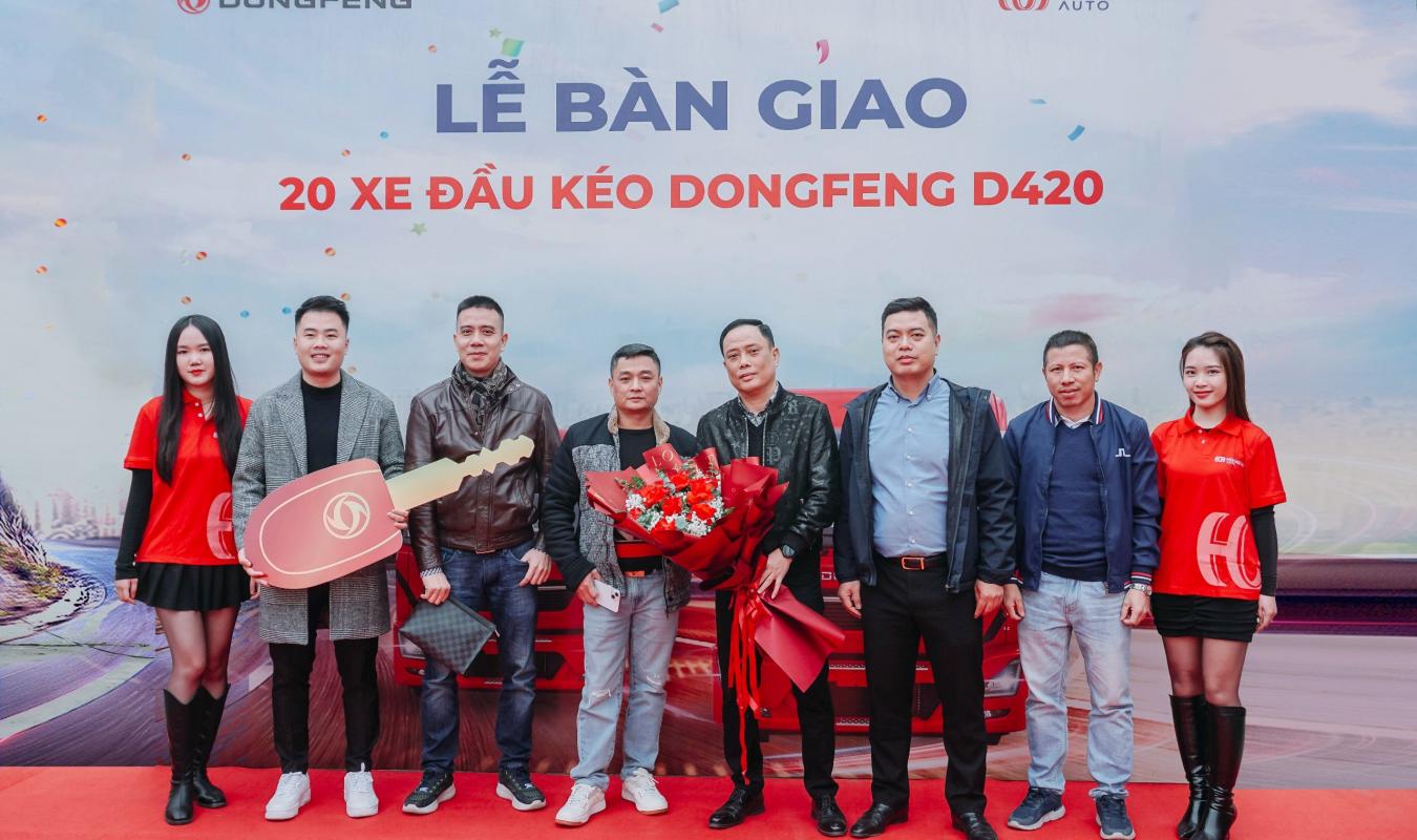 Lễ bàn giao 20 xe Dongfeng D420 cho doanh nghiệp vận tải Hải Phòng